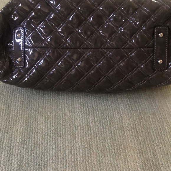 Marc Jacobs Stam Bag Gray Quilted Patent Leather - Picture 10 of 14